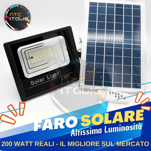 Faro autonomo 200w ip67 led - autonomo,